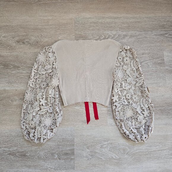 French Connection Upcycled by Armoire Sweater Rare MSRP $98 Unique & Vintage - Picture 8 of 13